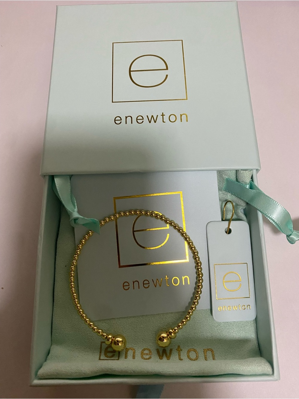 Enewton Steel Ring Copper Bead Bracelet